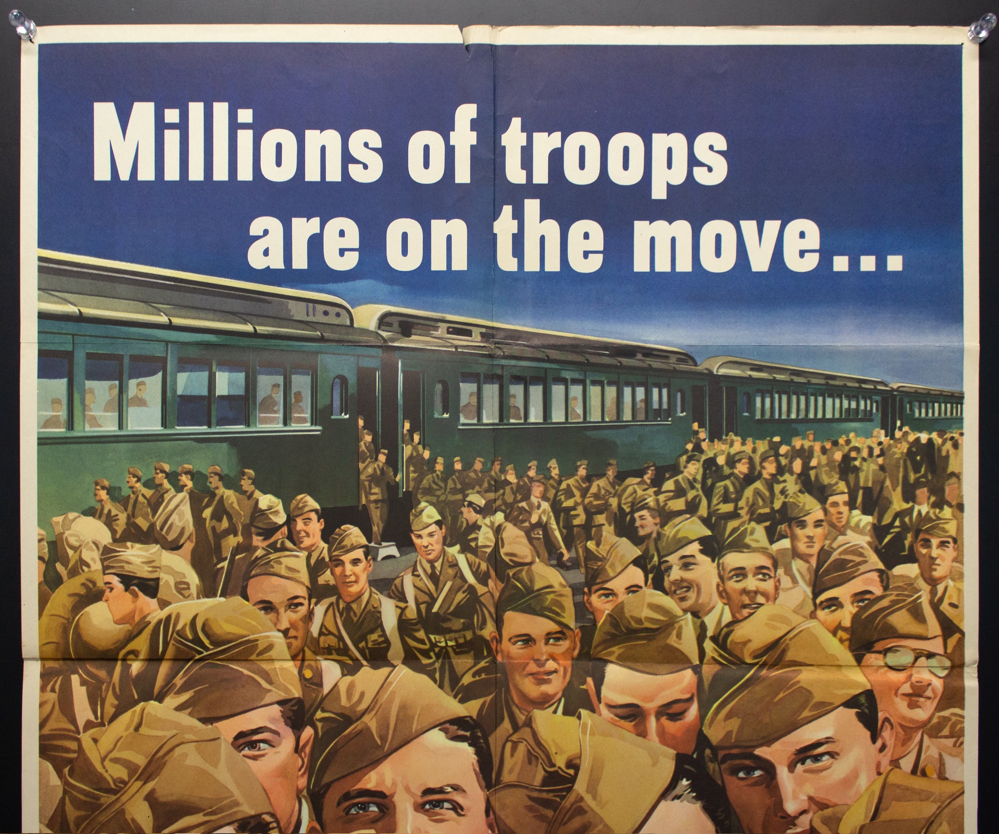 1943 Millions Of Troops Are On The Move Is Your Trip Necessary WWII Me ...