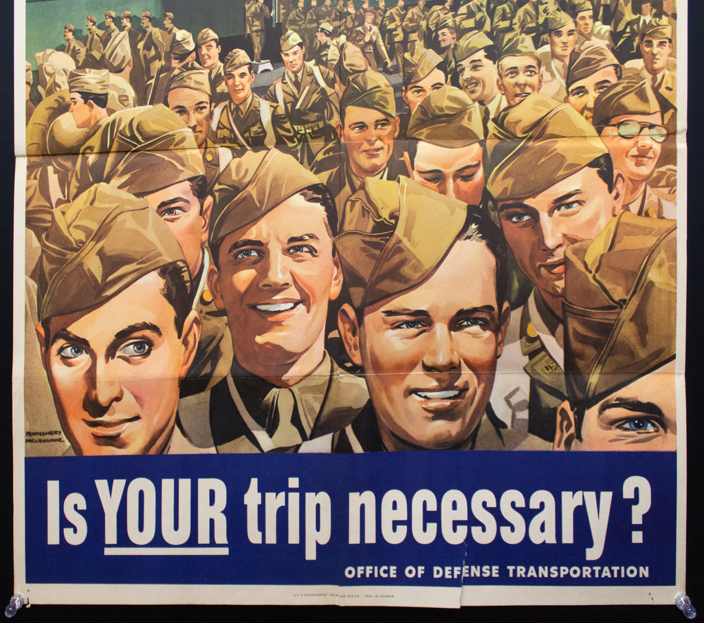 1943 Millions Of Troops Are On The Move Is Your Trip Necessary WWII Me ...