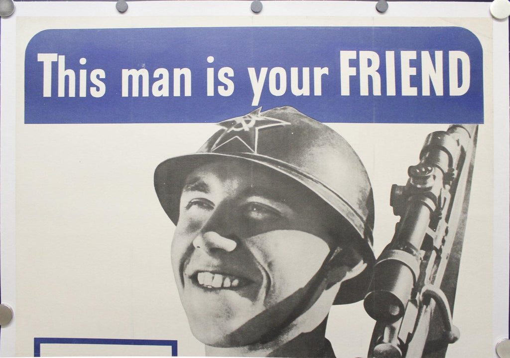 1942 This Man Is Your Friend He Fights For Your Freedom - Russian ...
