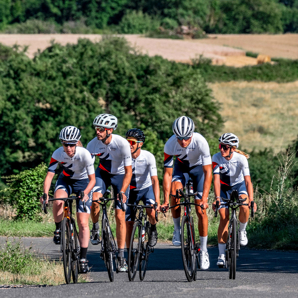 Vichy Sport cycling group climbing 