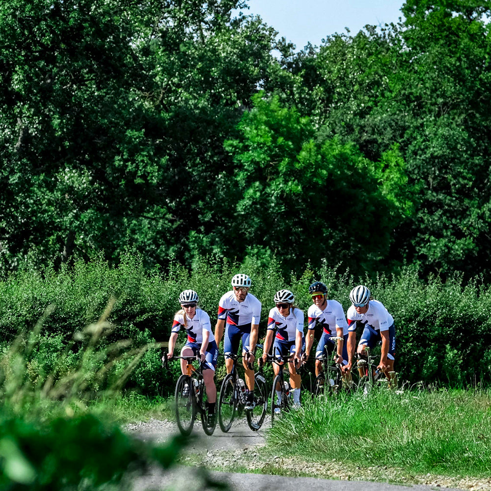 Vichy Sport cycling group green landscape