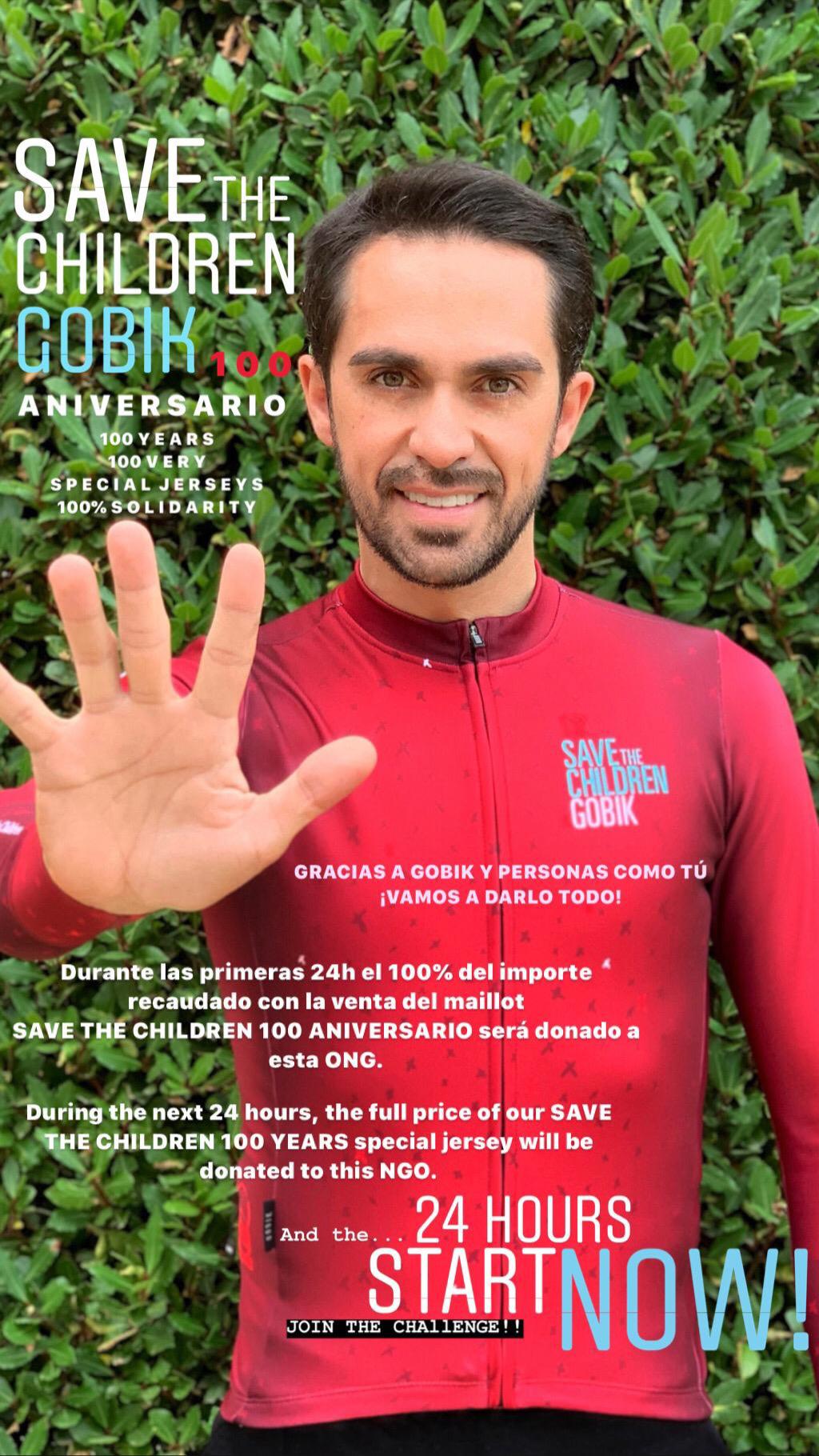 Alberto Contador Save The Children x Gobik 2019