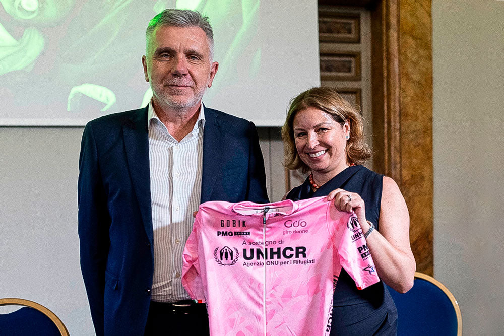 Giro Donne entrega Maglia Rosa ACNUR