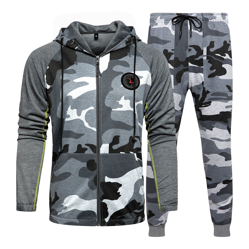 Men Tracksuit Fitness Camouflage Sweatshirts ( 💥Over $89+ ,Code SAVE10🛒)
