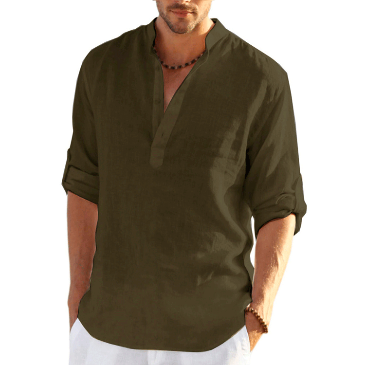 New Men Cotton Linen Shirts