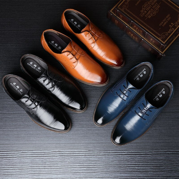 Men's Shoes-Fashion Breathable Business Lace Up Oxfords Shoe – Luckum