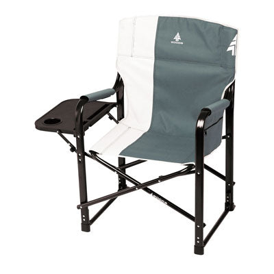 woods folding directors camping chair with table