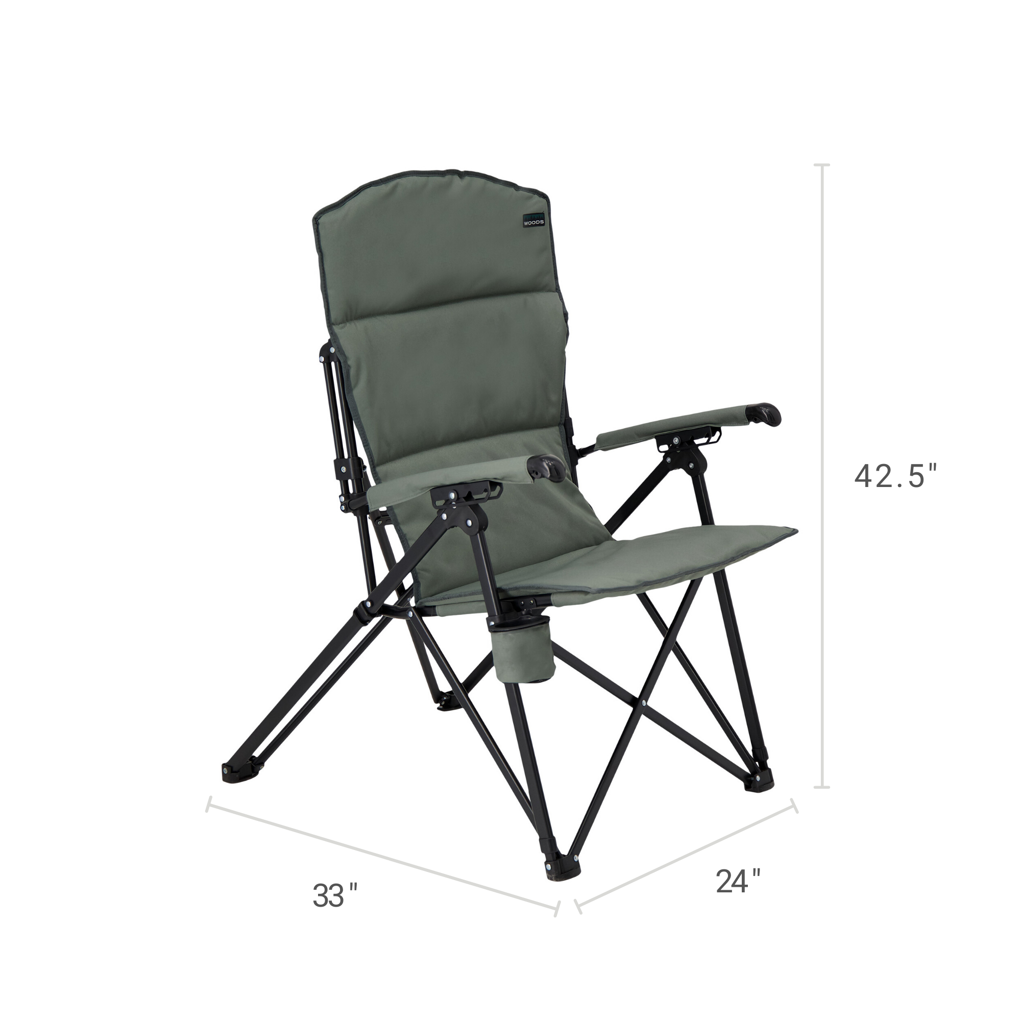 padded camping chair