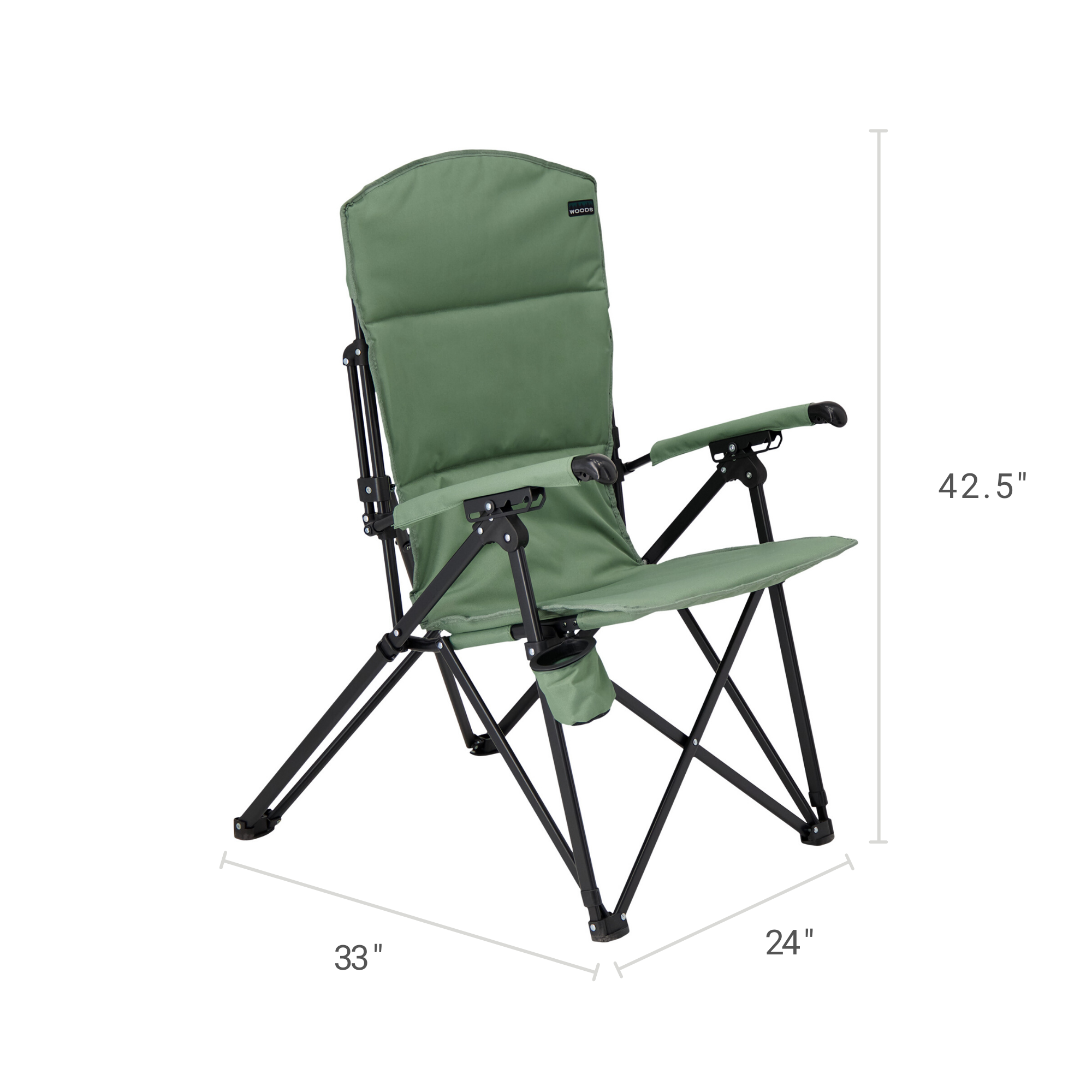 reclining folding camp chair