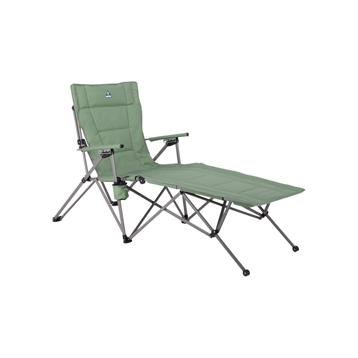 Woods Ashcroft 3-Position Reclining Camping Lounger Chair - Sea Spray
