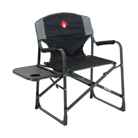 black camping chair