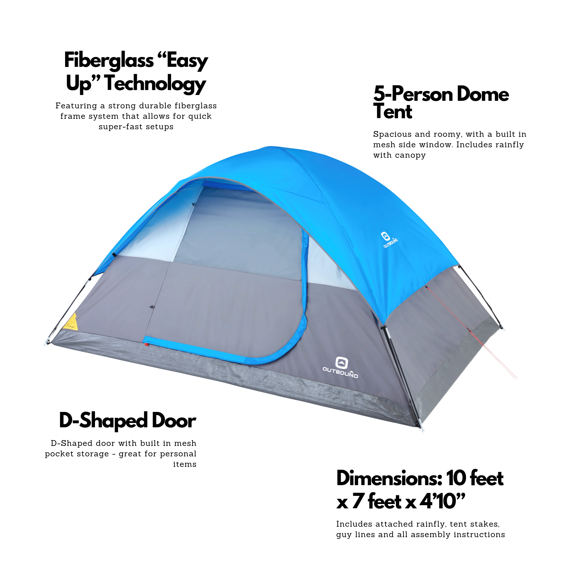 5 person camping tent