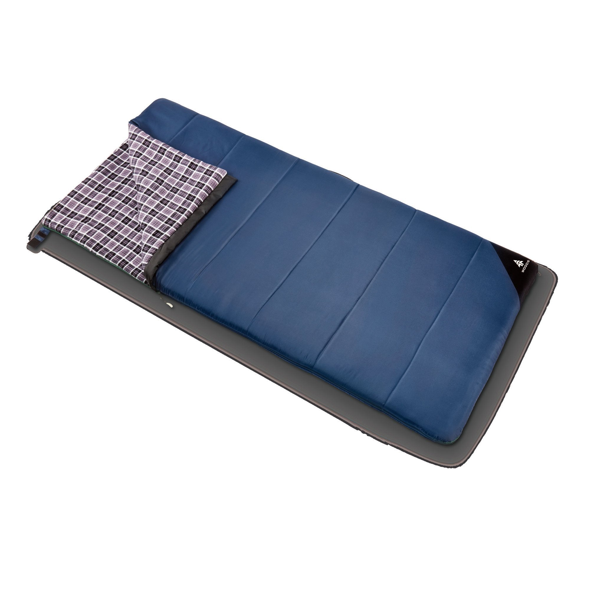 blue sleeping bag