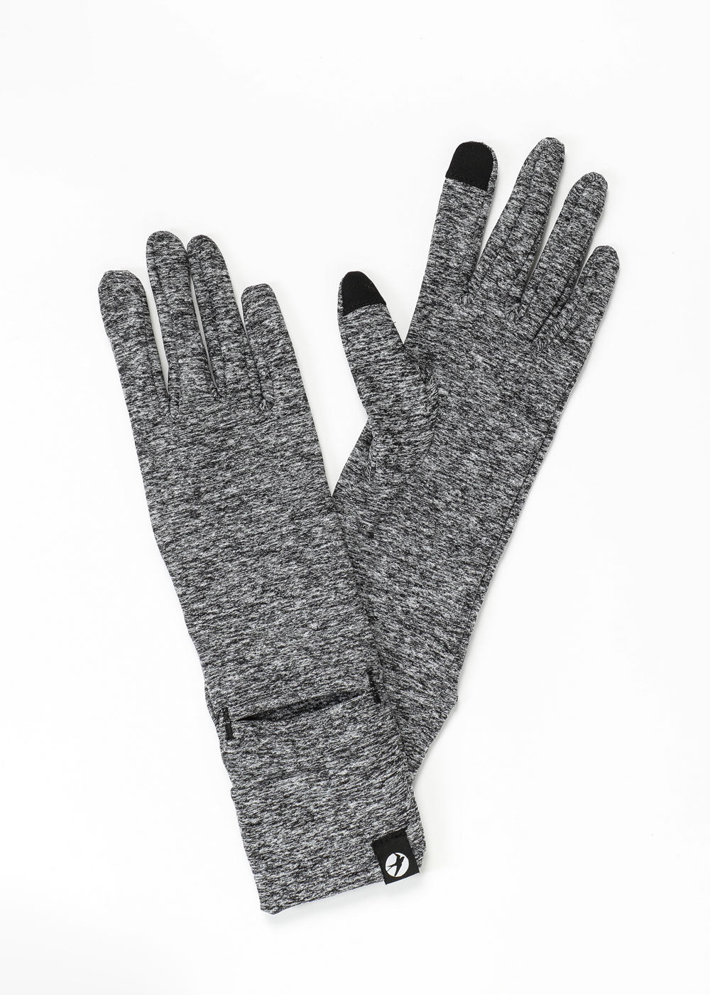 running gloves with watch window