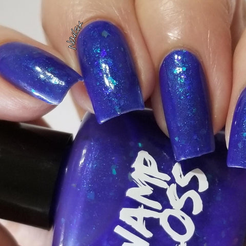 Neon polish, blurple, swamp gloss, flakies, reefer madness, indie Polish, neon