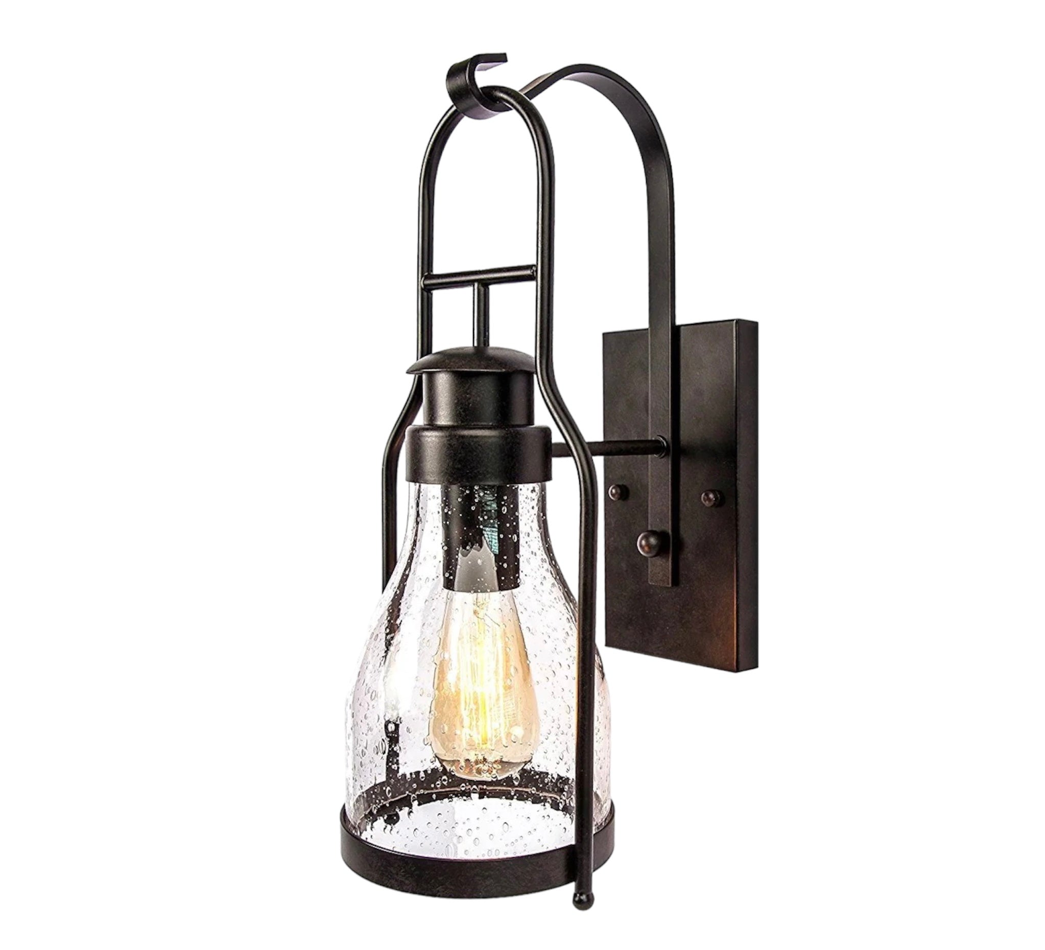 outdoor wall sconce, rustic wall light fixture, muskoka lifestyle products