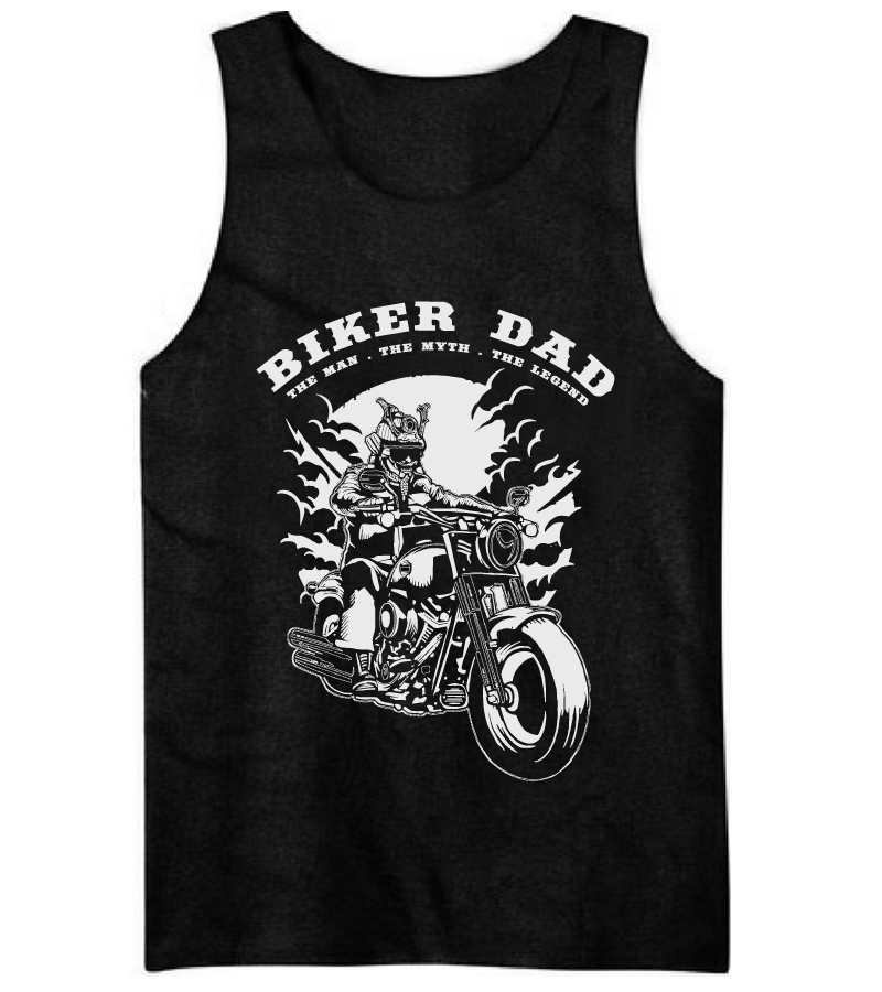 Biker Dad The Man The Myth The Legend Shirt White Variant – The ...