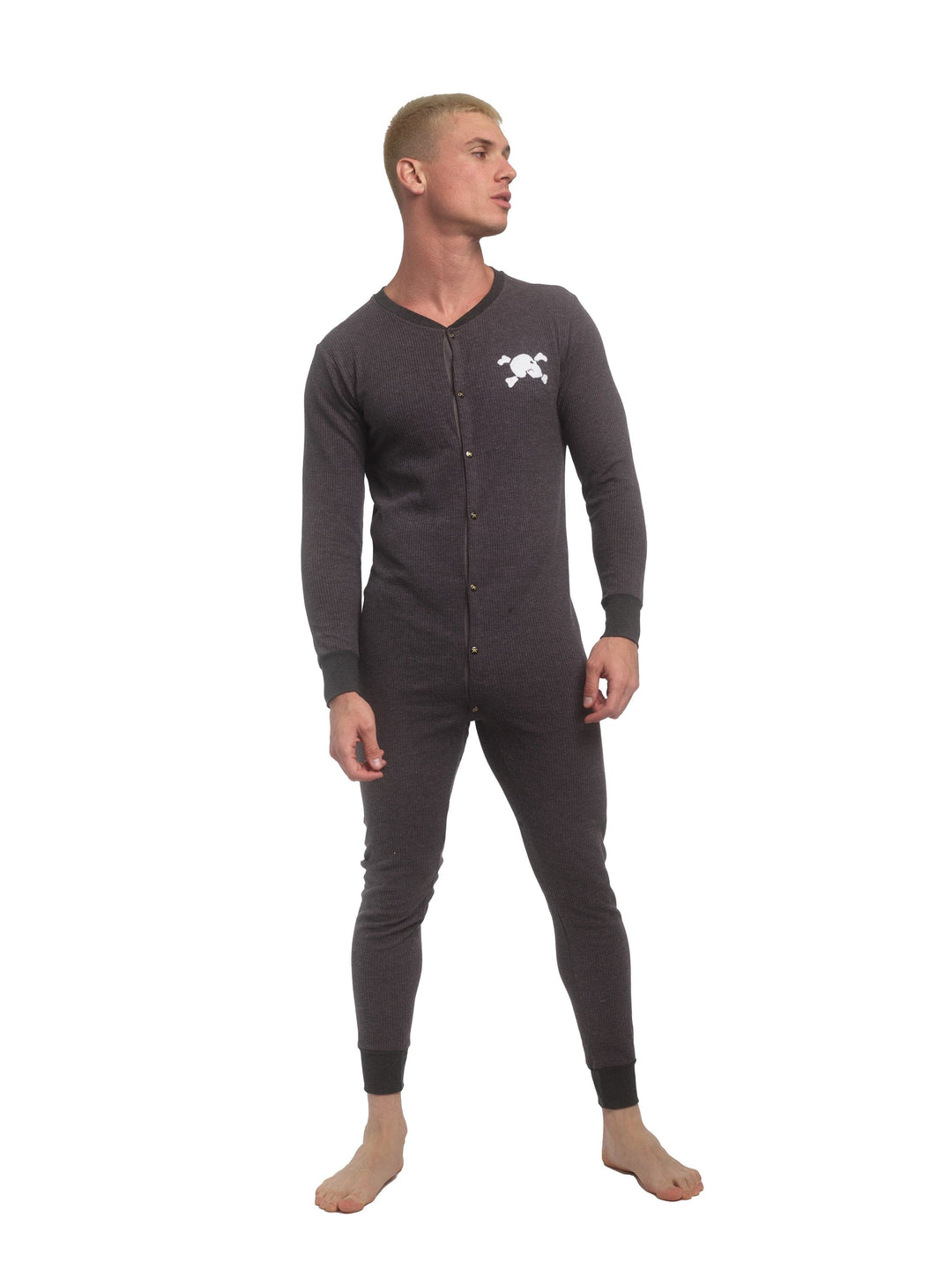 Signature Union Suit Onesie - Mens Onesie - Skull & Bones Union