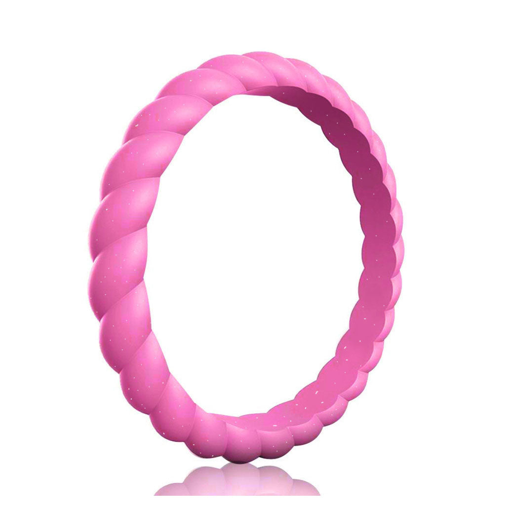 Beautiful Twisted Stackable Silicone Ring Buy Online from Here – Libiti ...