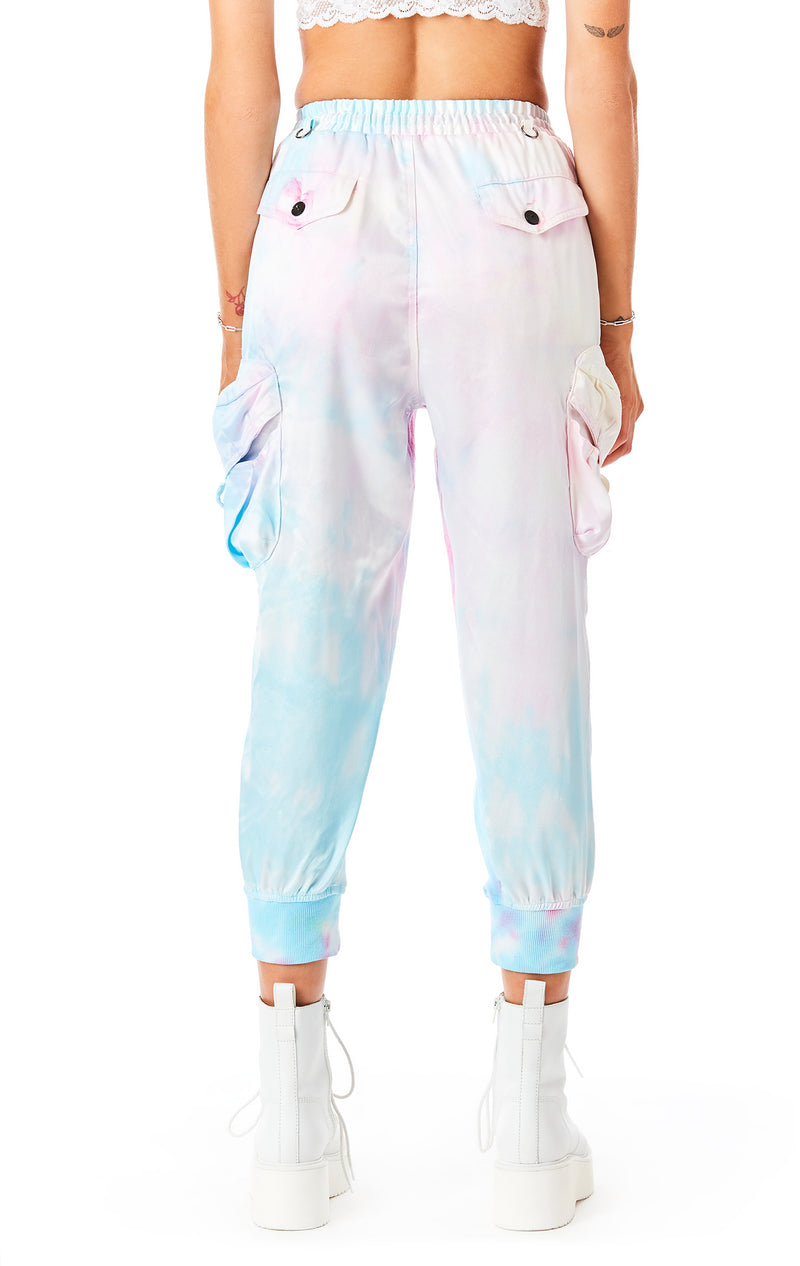 TIE DYE SATIN CARGO PANT – LF Stores