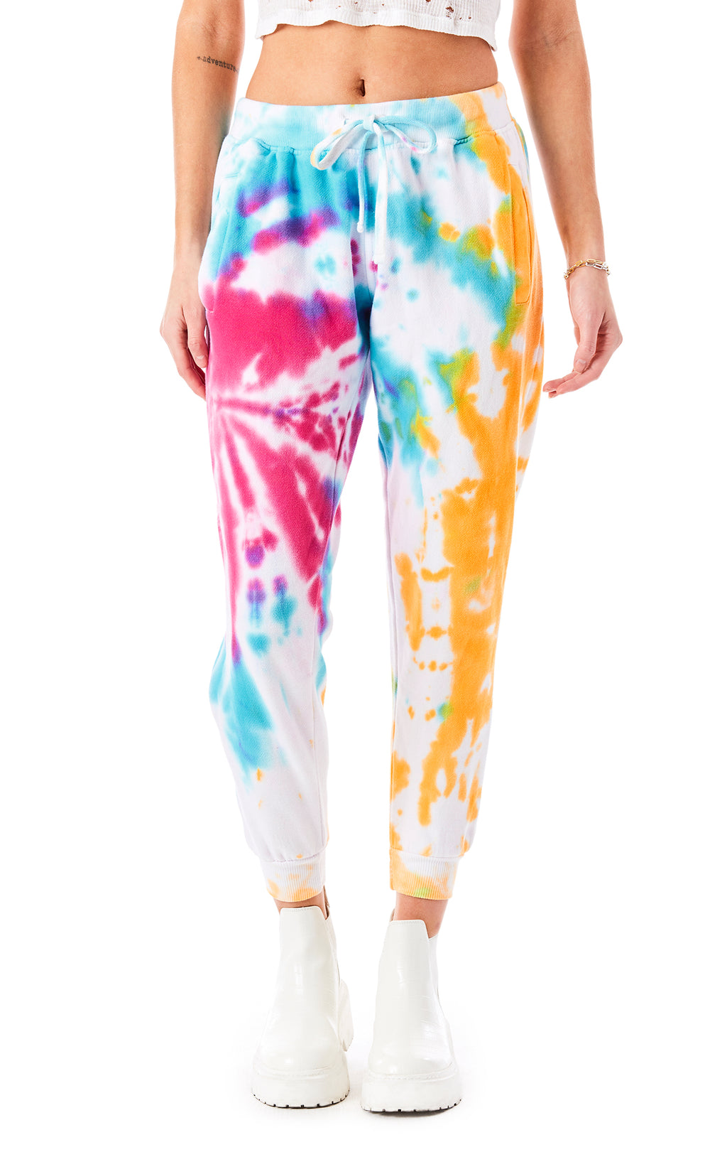 rainbow tie dye sweatpants