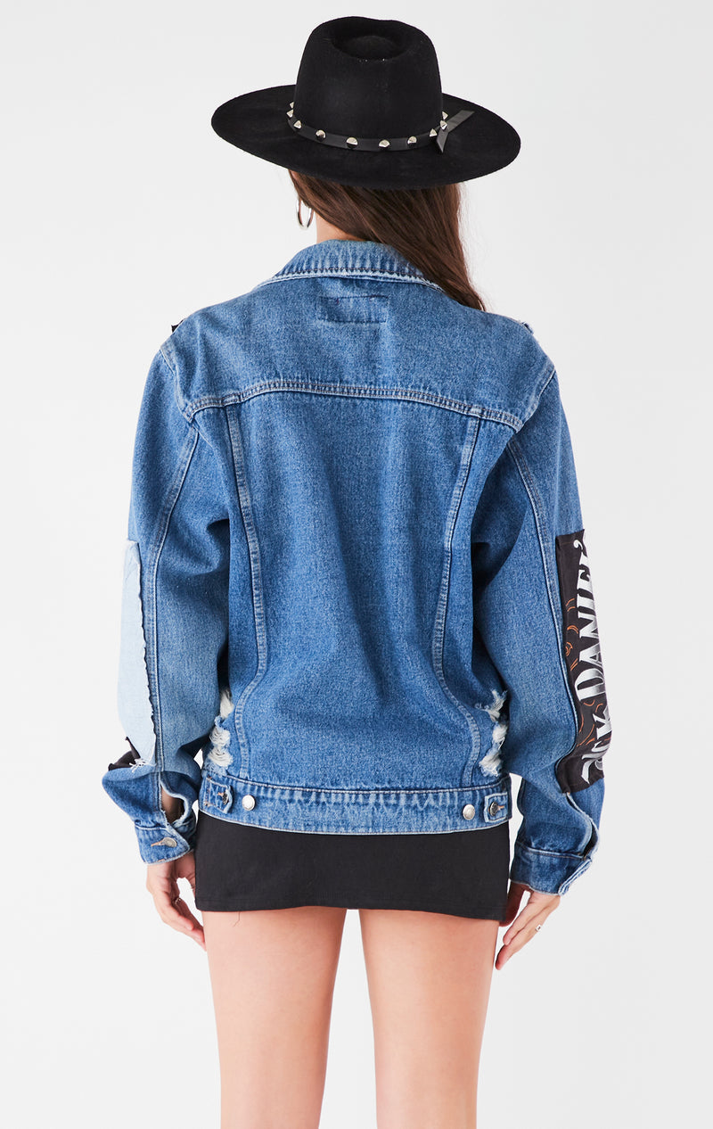 NOILL：vintage studs trucker jacket-