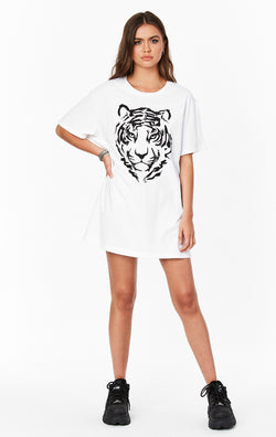 tiger oversized graphic tee