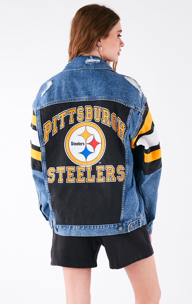 Pittsburgh Steelers NFL Womens Denim Days Jacket