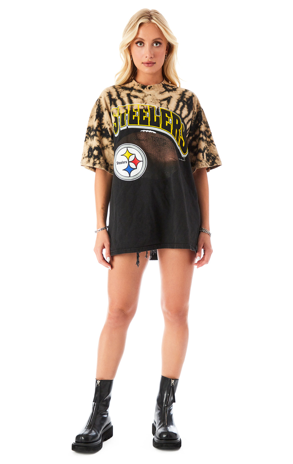 bleached steelers shirt