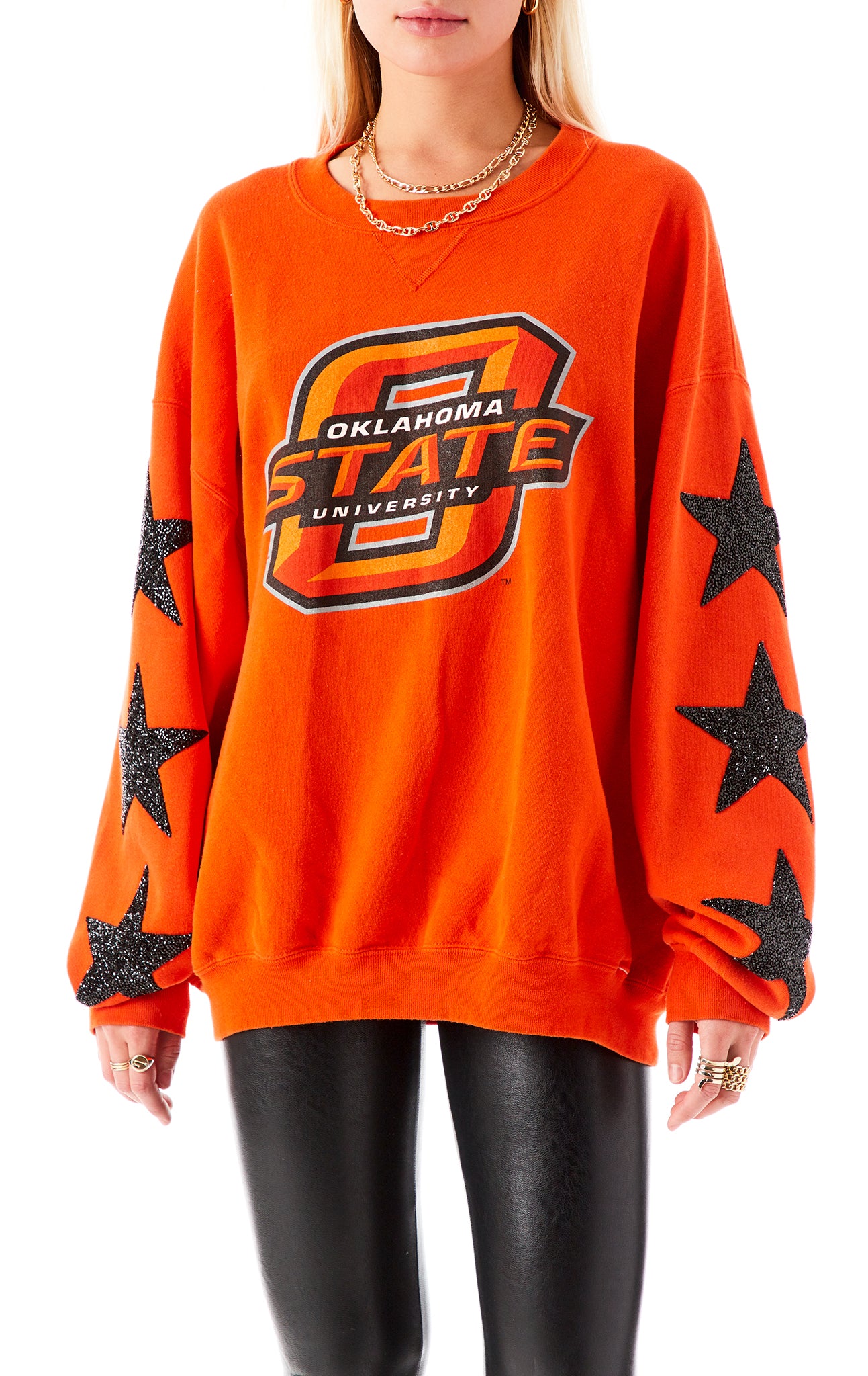 VINTAGE BLACK STAR PATCH SWEATSHIRT – LF Stores