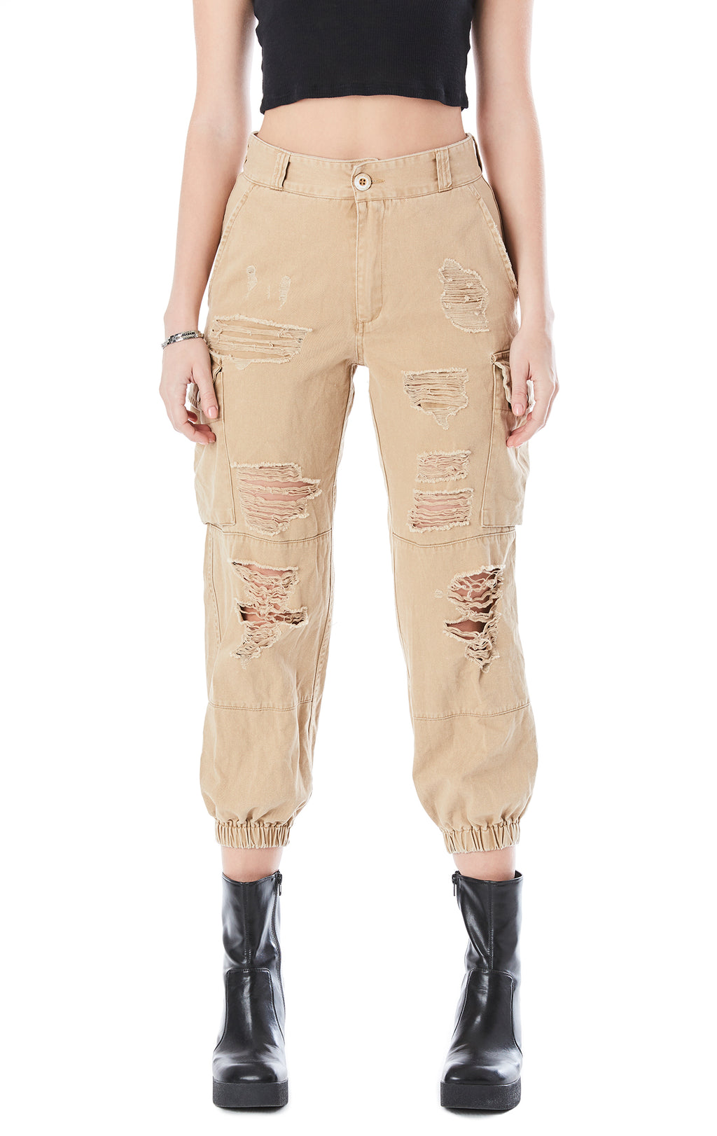 sand cargo pants