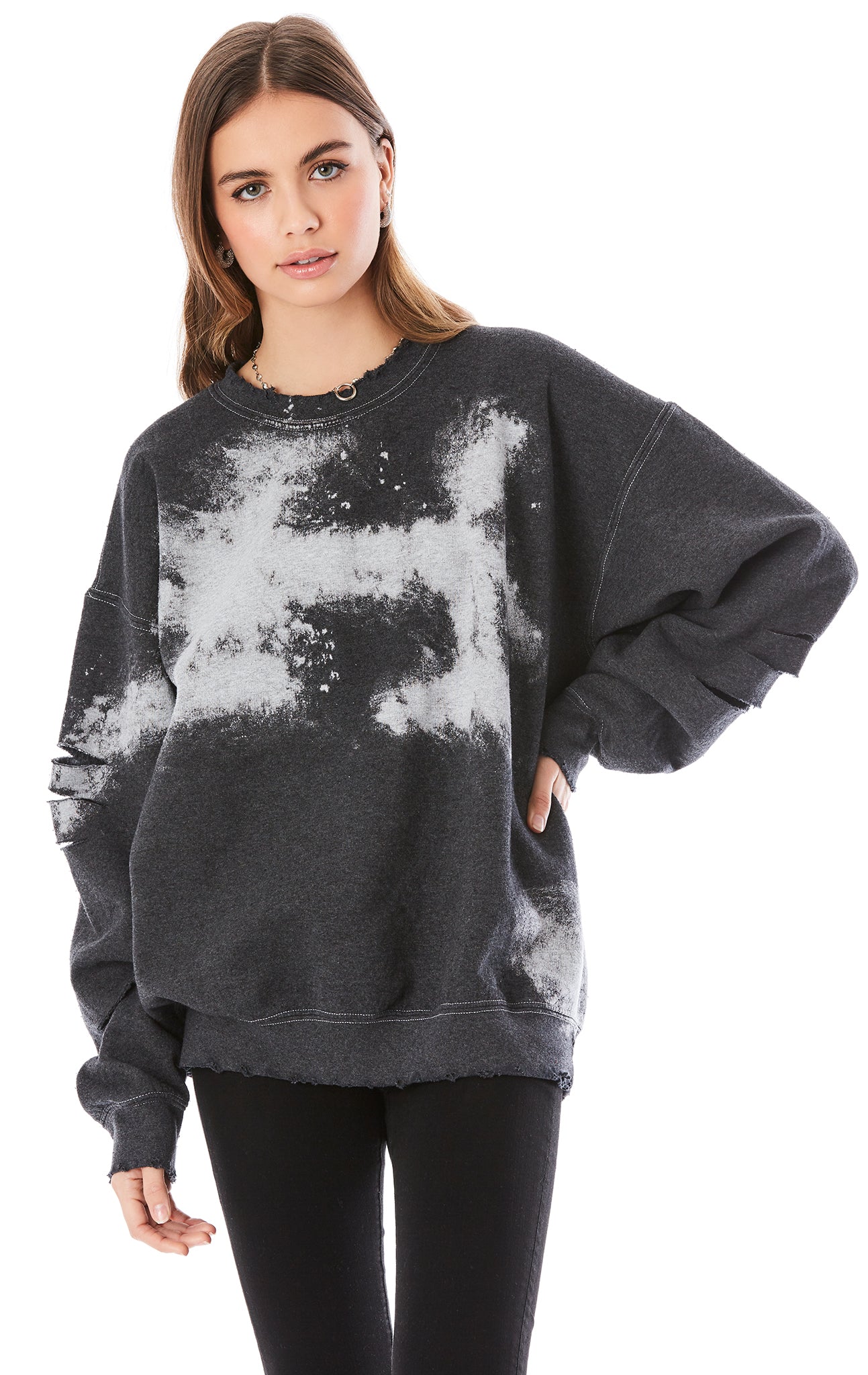 BLEACH DYE SWEATSHIRT – LF Stores