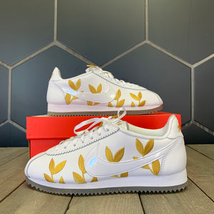 nike cortez gold leaf