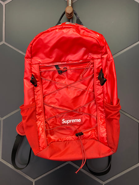 supreme backpack fw17 red