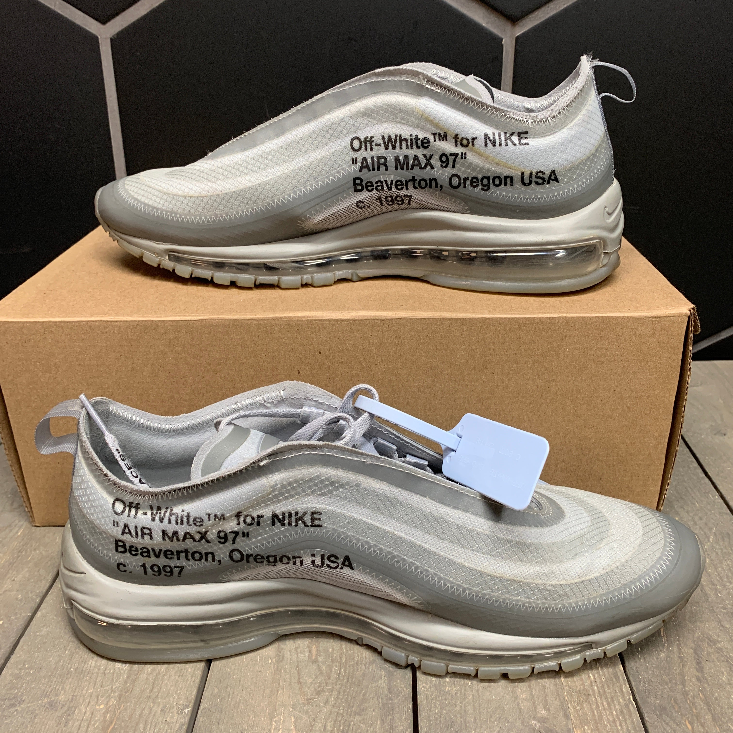 off white air max 97 box