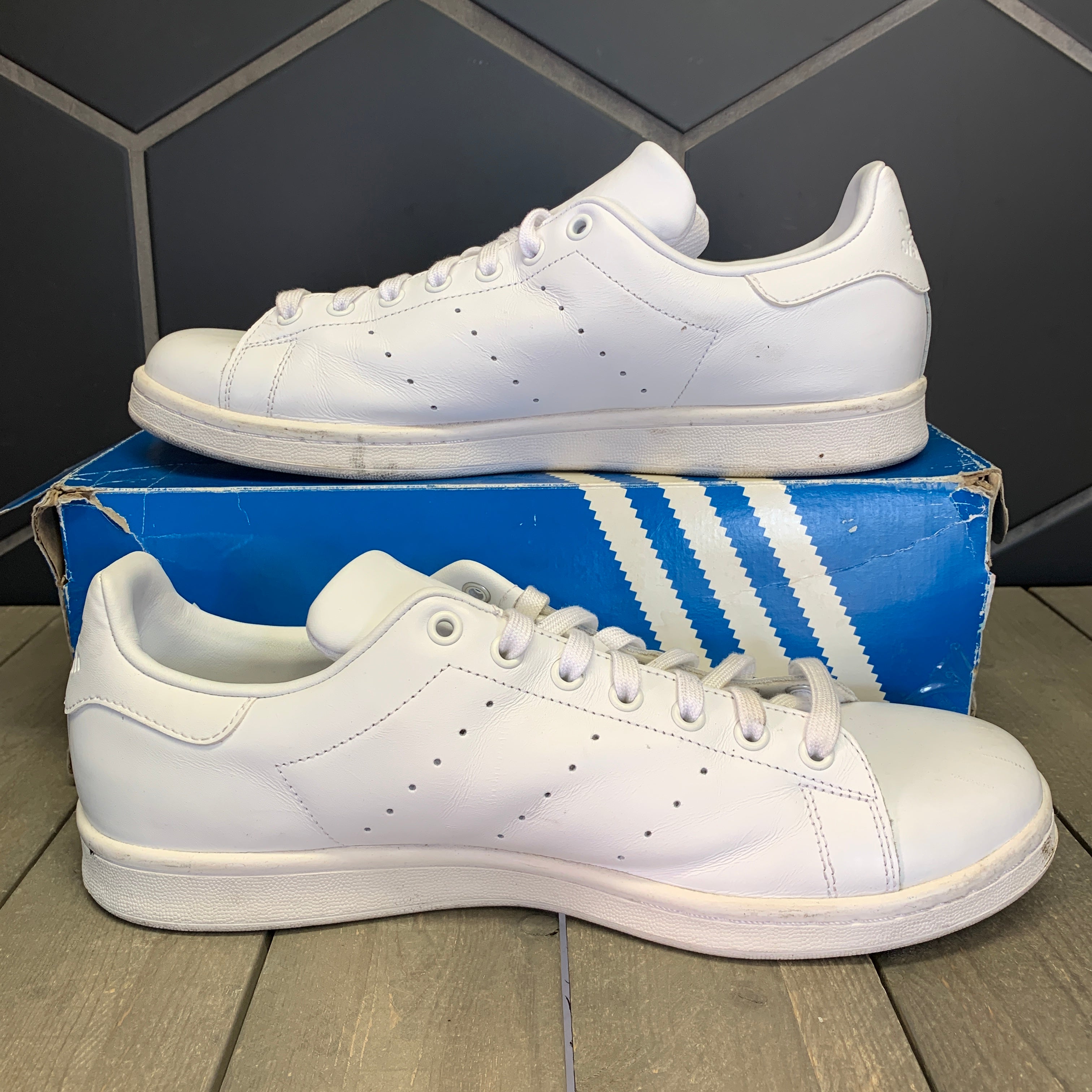 adidas stan smith triple white mens