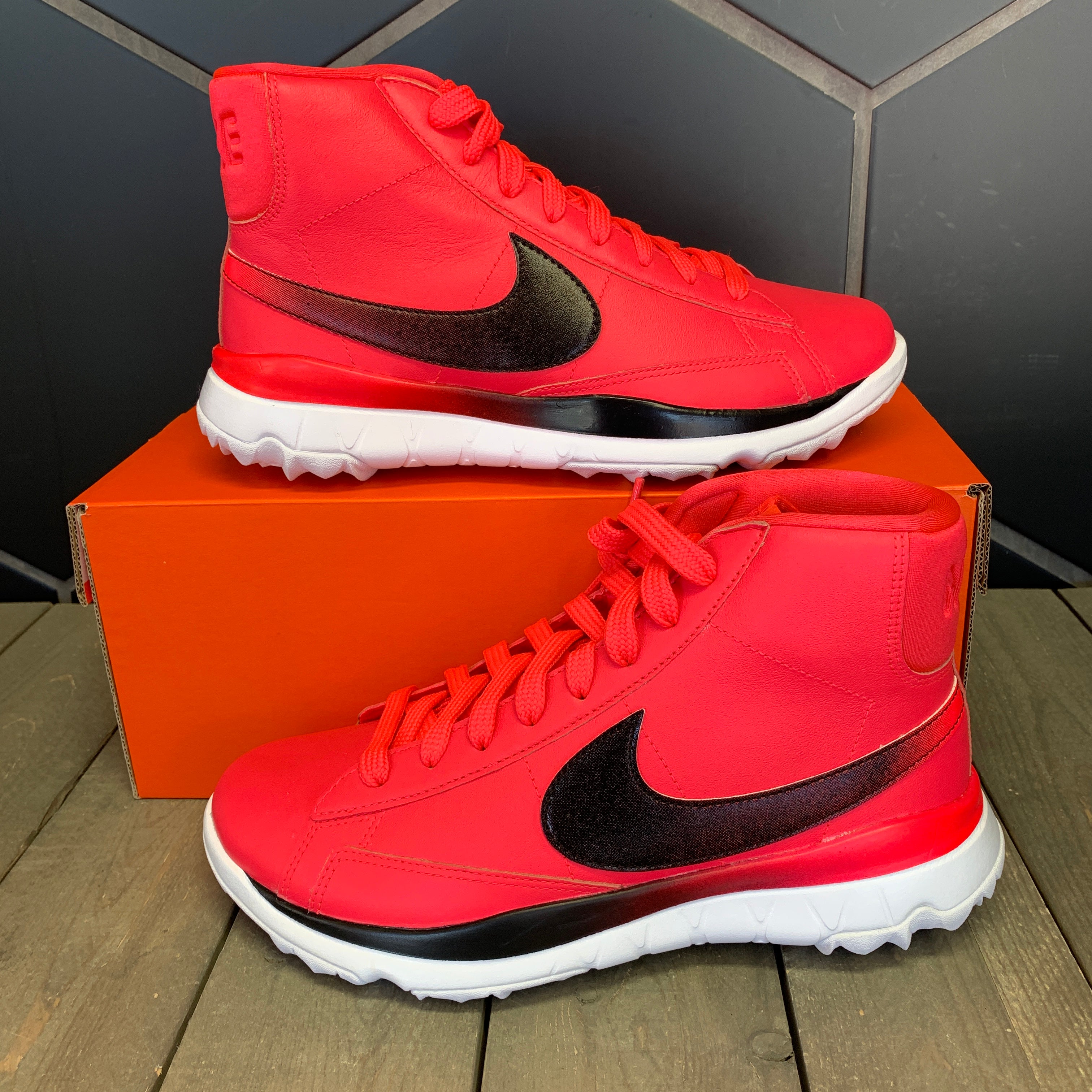 Womens Nike Blazer Golf Shoes Solar Red 