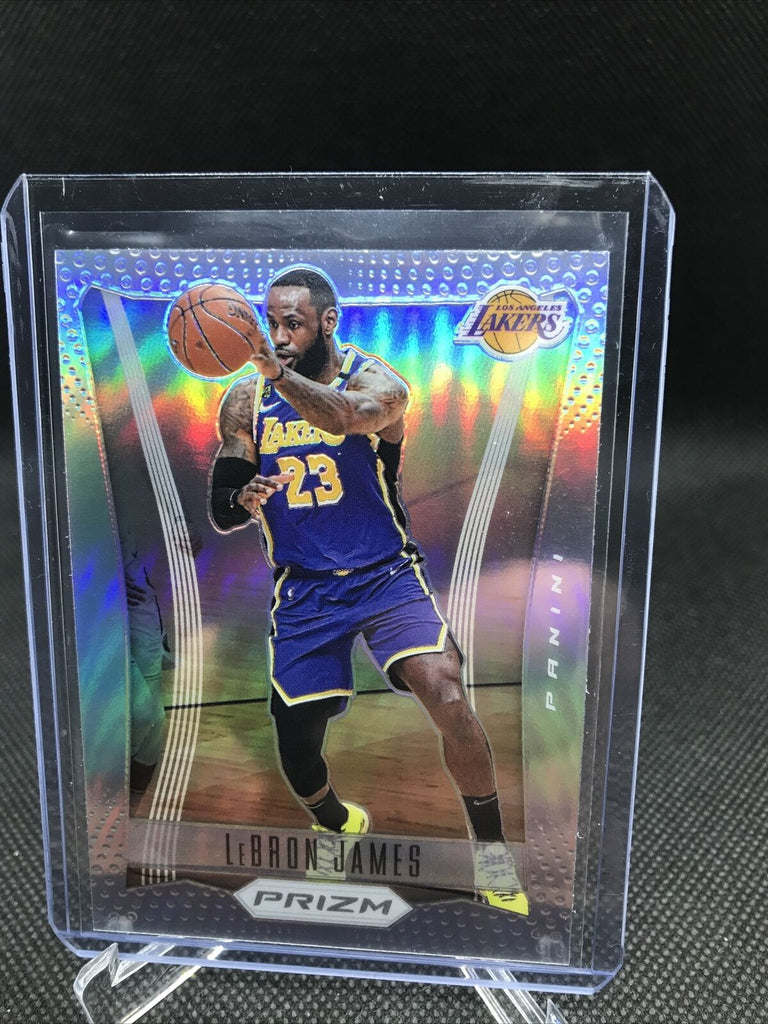 LeBron James Los Angeles Lakers 2019 Panini Mosaic Reactive Blue #8 Card -  PSA 9