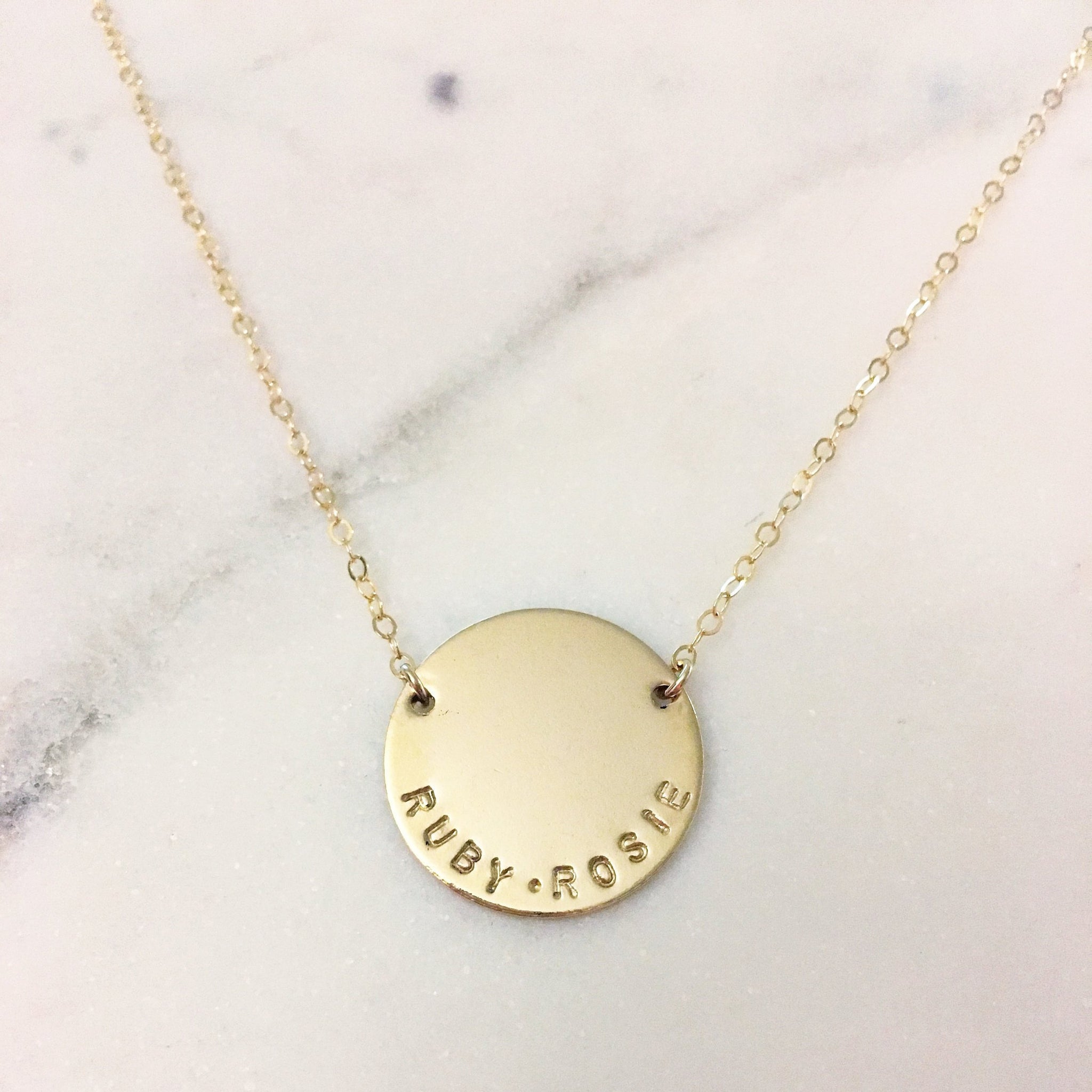 circle charm necklace