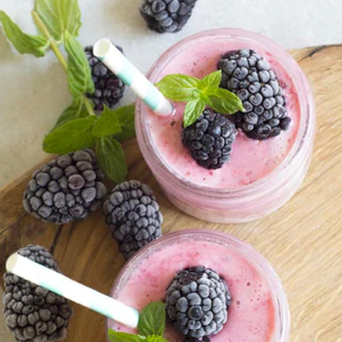 simply tera's blackberry mint smoothie