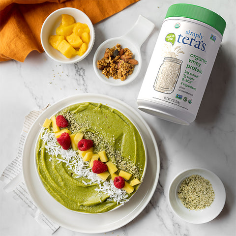 new you glow protein smoothie bowl