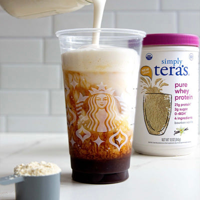 protein vanilla sweet cream coffee