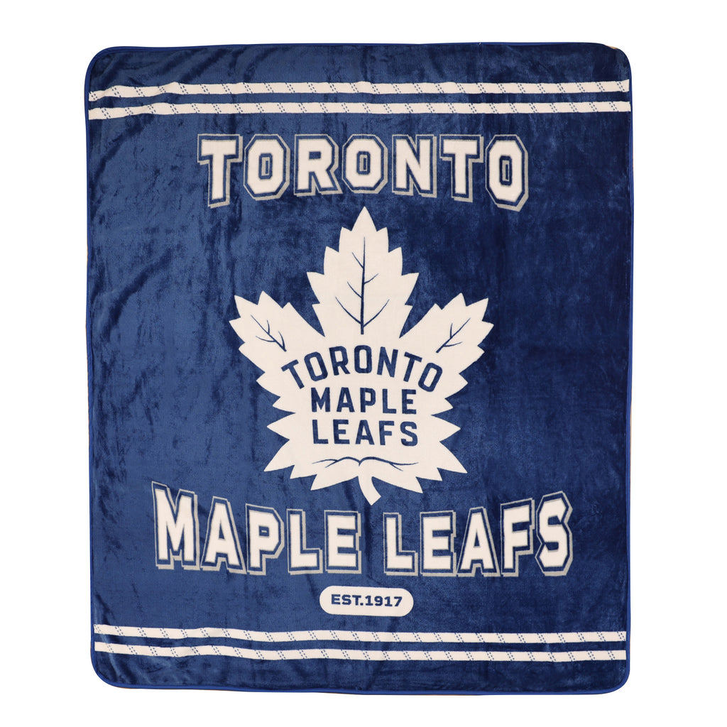 NHL Toronto Maple Leafs Officially Licensed Hockey Hooded Blanket 50-in x  70-in