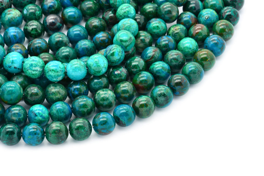 Jewelry made of azurite beads.