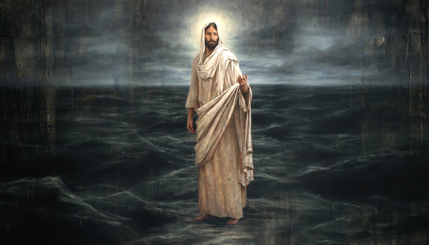 Painting of Jesus Walking On Water Picture - Havenlight