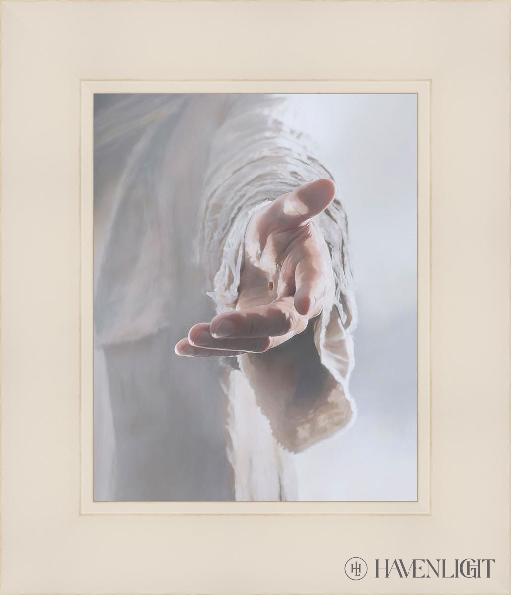 Christ Beckoning Open Edition Print / 8 X 10 White 12 1/4 14 Art