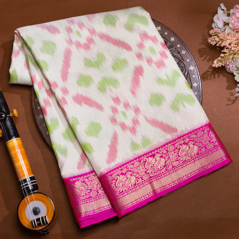 Ikkat Silk Cotton Sarees