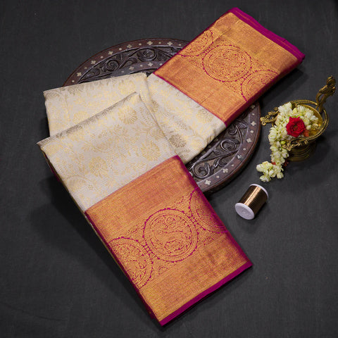 brocade silk saree