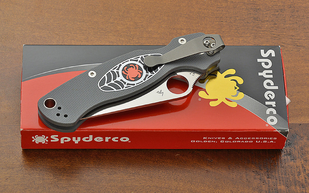 贈り物 スパイダルコ ダイブソルト シャープ spyderco caspiansalt