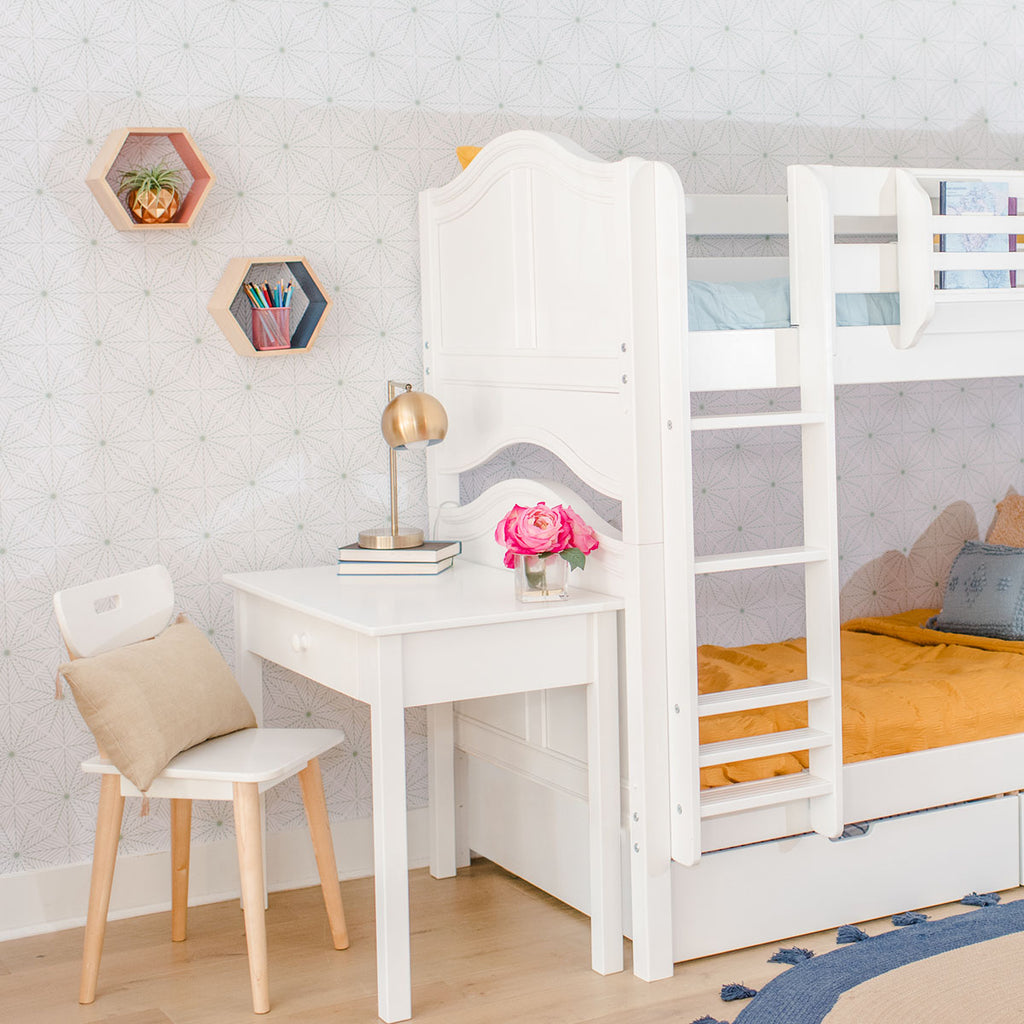 bunk bed with desk